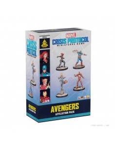 Juego de mesa marvel crisis protocol avengers affiliation pack edad recomendada 14 aÃ±os