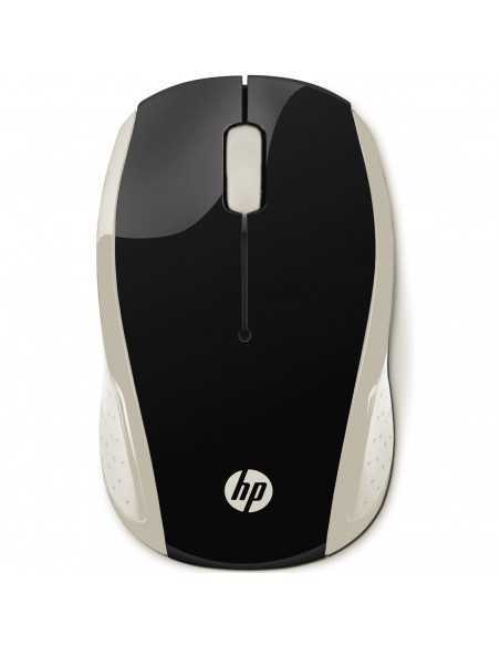 Mouse raton hp wireless inalambrico 200 negro - oro