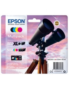 Multipack tinta epson 502xl negro + 502 cian magenta amarillo