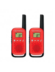 Walkie talkie motorola tlkr - t42 red packs 2 pmr446 - 8km - 16canales - 500mw - clip cinturon