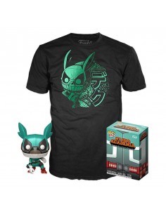 Pop & tee my hero academia deku con casco (full mech suit) funko + camiseta talla s