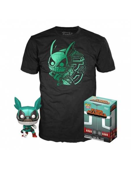Pop & tee my hero academia deku con casco (full mech suit) funko + camiseta talla s