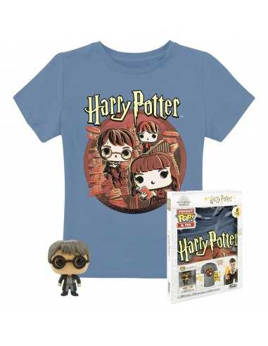 Pop & tee harry potter funko + camiseta trio talla xl de niño