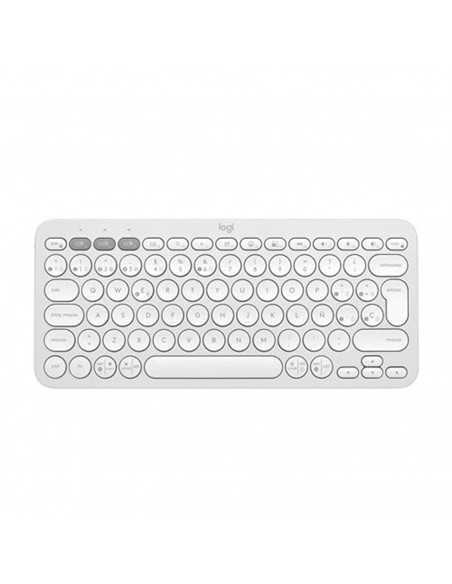Teclado logitech pebble keys 2 k380s inalambrico blanco
