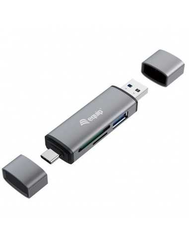 Lector de tarjetas usb tipo a - usb tipo c equip life usb 3.0 - sd - micro sd