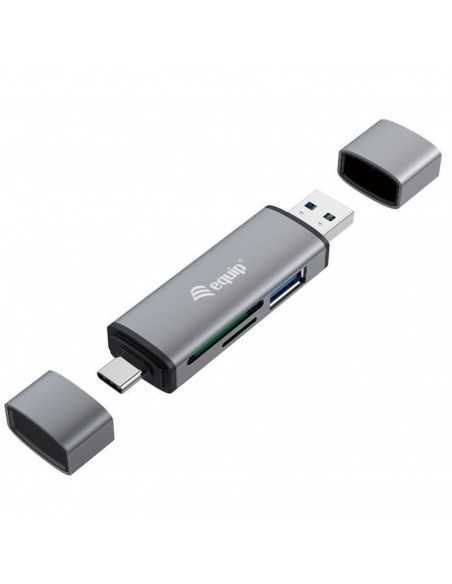 Lector de tarjetas usb tipo a - usb tipo c equip life usb 3.0 - sd - micro sd