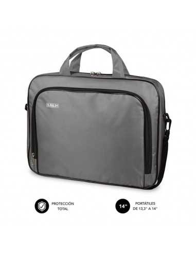 Maletin subblim oxford para portatil 13.3 pulgadas - 14 pulgadas gris