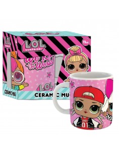 Taza gb eye lol surprise ceramica en caja de regalo rosa