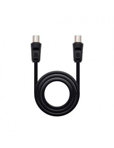 Cable antena tv nanocable 75 ohm m - h 1.8 m - negro