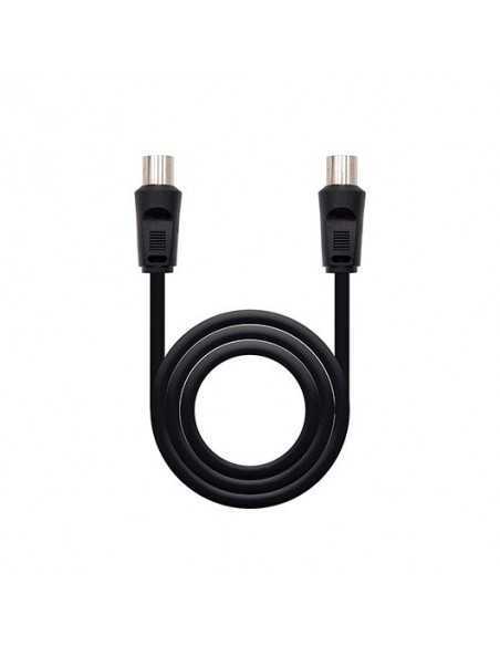 Cable antena tv nanocable 75 ohm m - h 1.8 m - negro