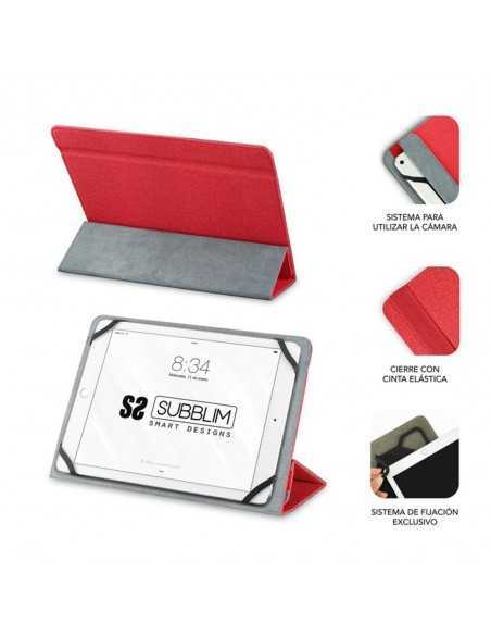 Funda subblim freecam case para tablet 10.1 pulgadas rojo