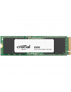 Disco duro interno solido ssd crucial e100 480gb m.2 nvme pci express 4.0