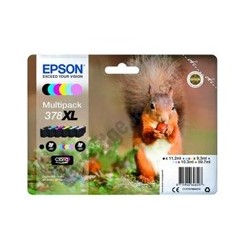 Multipack cartucho tinta epson 378xl c13t37984010 6 colores foto claria ardilla