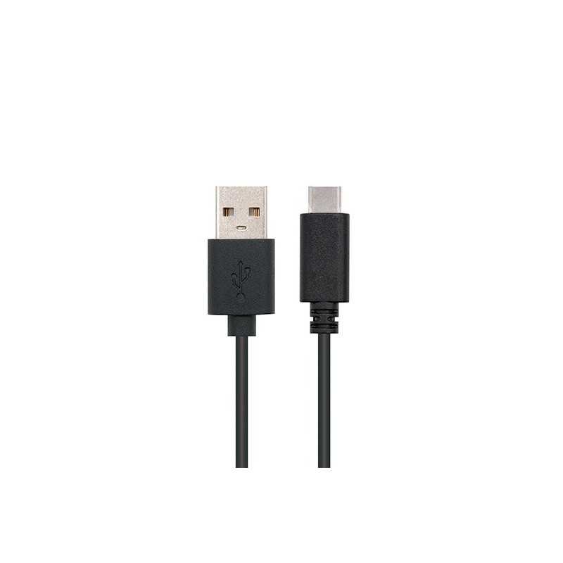 Cable usb tipo a 2.0 a usb tipo c 2.0 nanocable 2m negro macho - macho