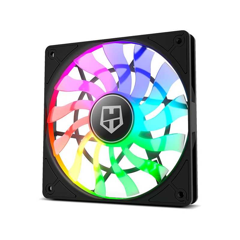 Ventilador caja nox hummer slim 120mm negro argb