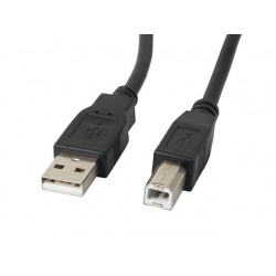 Cable impresora lanberg usb a - usb b macho - macho negro 5 m