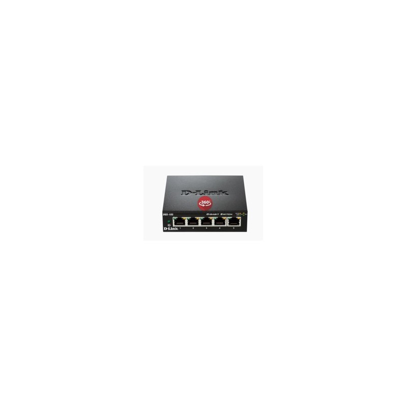 Switch d - link 5 ptos 10 - 100 - 1000 gigabyte metal