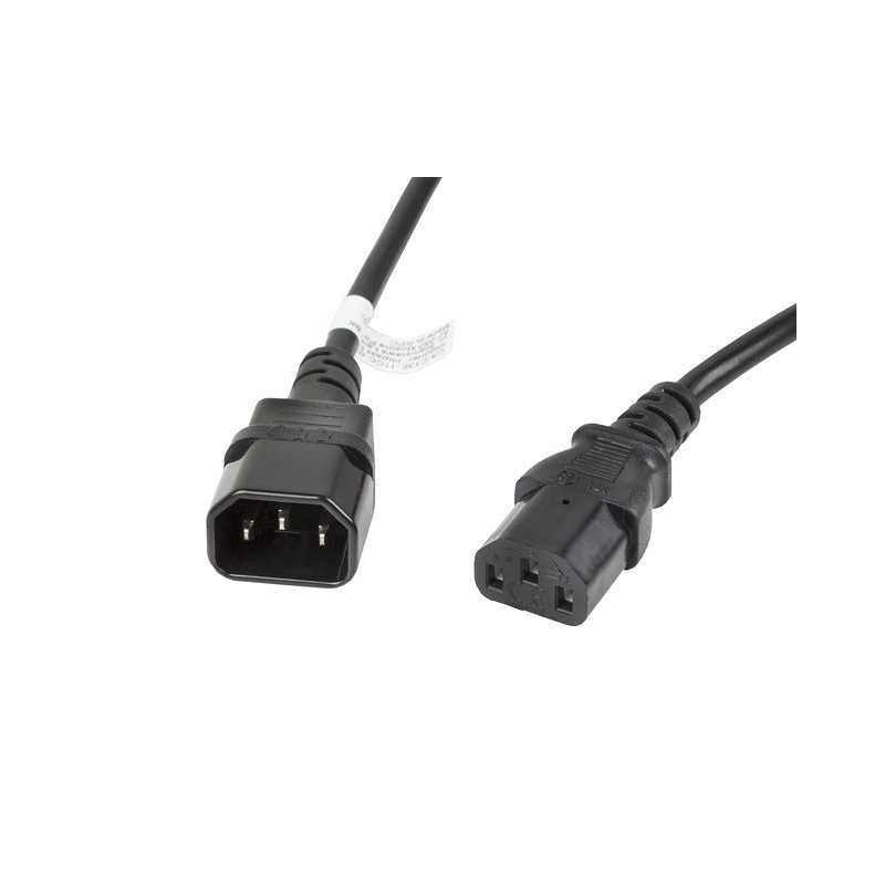 Cable alargador lanberg alimentacion cpu iec320 c13 h - iec320 c14 m vde 3m