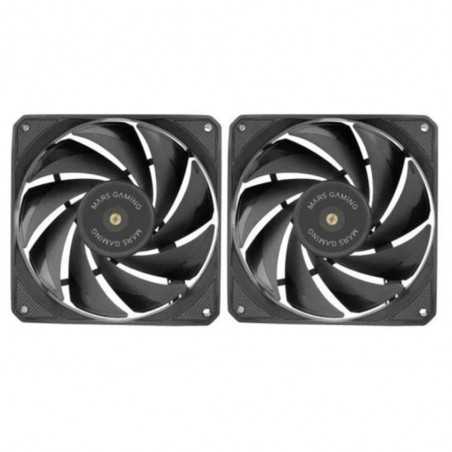 Ventilador mars gaming mf - nc 2 x 120mm negro