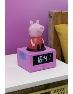 Reloj despertador paladone peppa pig con cable usb