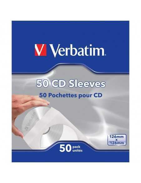 Fundas de papel verbatim para cd pack de 50 unidades