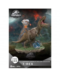 Figura beast kingdom dstage jurassic world el reino caido t - rex