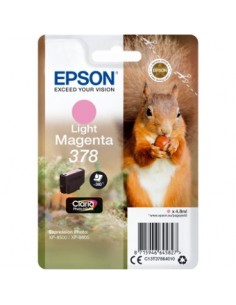 Cartucho tinta epson c13t37864010 singlepack light magenta 378 claria photo hd ink xp - 8500 ardilla