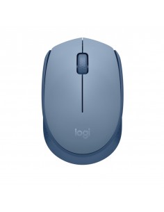 Mouse raton logitech m171 optico wireless inalambrico gris azulado