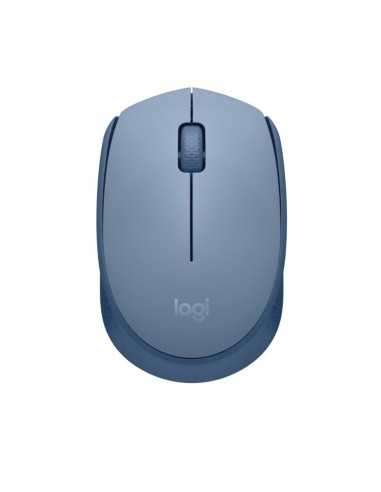 Mouse raton logitech m171 optico wireless inalambrico gris azulado