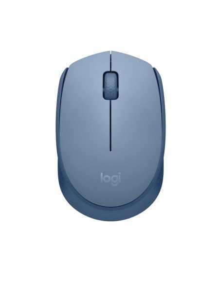 Mouse raton logitech m171 optico wireless inalambrico gris azulado