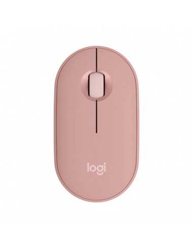 Raton inalambrico pebble mouse 2 m350s rosa bluetooth