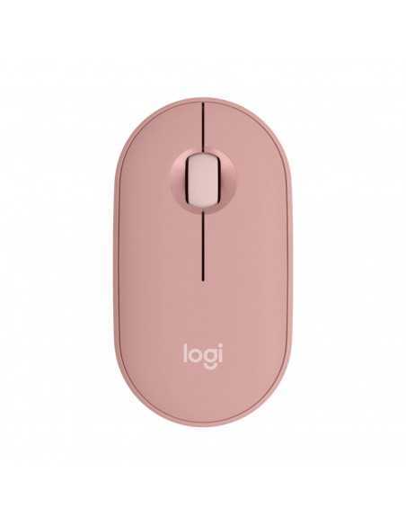 Raton inalambrico pebble mouse 2 m350s rosa bluetooth