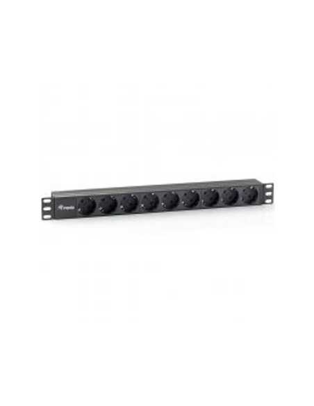 Regleta alimentacion equip rack 19 pulgadas 1u 9 tomas 3500w cable 1.8m