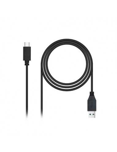 Cable usb(a) 3.1 a usb(c) 3.1 nanocable 1.5m negro - macho a macho