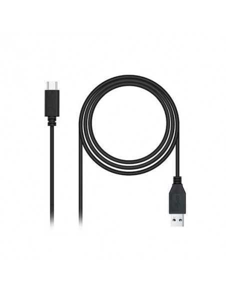 Cable usb(a) 3.1 a usb(c) 3.1 nanocable 1.5m negro - macho a macho