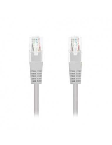 Cable red nanocable latiguillo rj45 utp cat6 0.25m gris 25cm