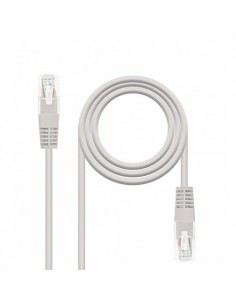 Cable red nanocable latiguillo rj45 utp cat6 2m gris