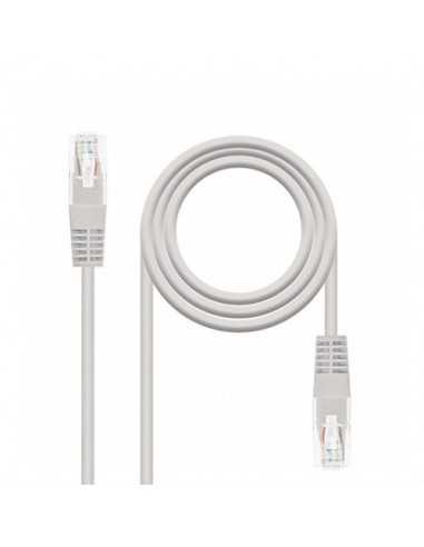 Cable red nanocable latiguillo rj45 utp cat6 2m gris