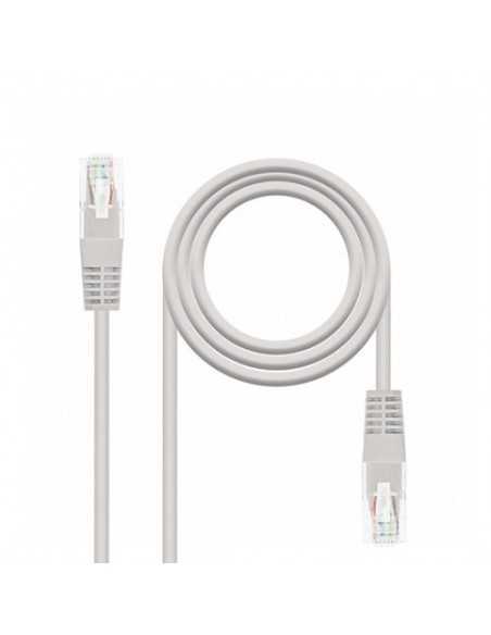 Cable red nanocable latiguillo rj45 utp cat6 2m gris