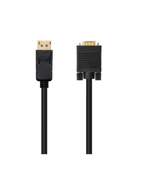 Cable displayport a vga nanocable 2m negro - macho - macho