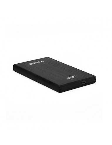 Caja externa tooq tqe - 2522b para hdd - ssd 2.5 pulgadas 9.5mm sata usb 3.0 negra