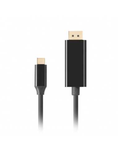 Cable usb tipo c a displayport 4k lanberg 1m - macho - macho - negro