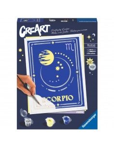 Kit para pintar con nÃºmeros ravensburger creart serie trend d zodiac: escorpio