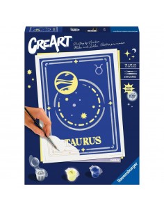 Kit para pintar con nÃºmeros ravensburger creart serie trend d zodiac: tauro