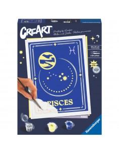 Kit para pintar con nÃºmeros ravensburger creart serie trend d zodiac: piscis