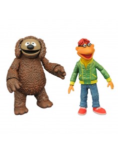Set de 2 figuras diamond select toys the muppets los teleÃ±ecos scooter and rowlf