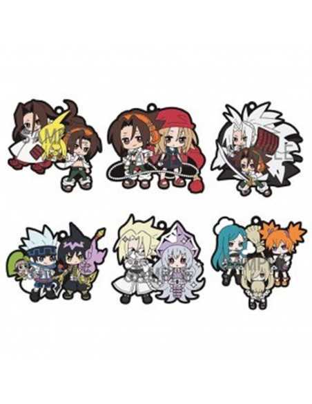 Accesorio de colgante llavero megahouse rubber mascot shaman king set de 6