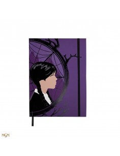 Libreta rigida cinereplicas wednesday addams - miercoles y enid