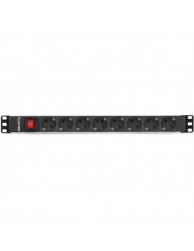 Regleta salicru para rack 19 pulgadas sps pdu 8 tomas shuko interruptor