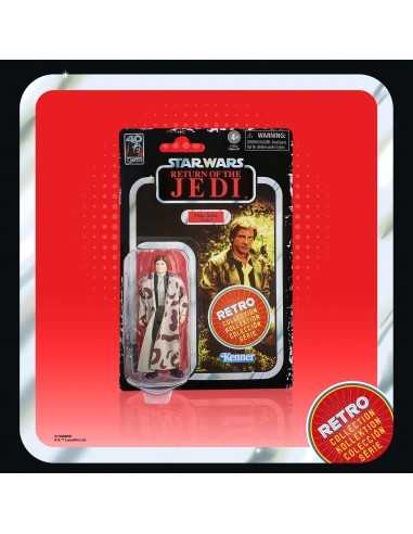 Figura hasbro star wars retro collection el retorno del jedi - han solo (endor)